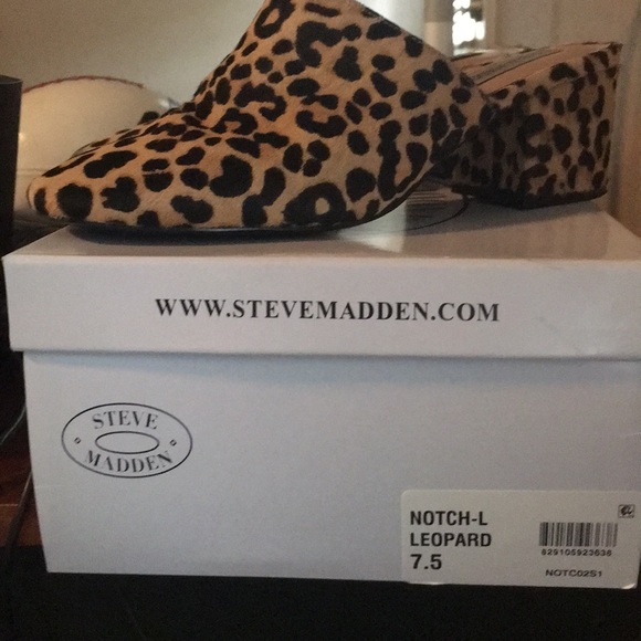steve madden simone mules leopard